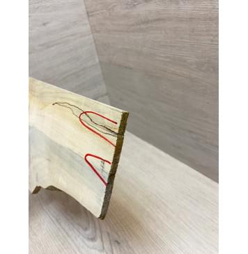 Клён Американский Каповый заготовка накладки на головку грифа Смешанный ААА 6.5х90-140х230 мм-4