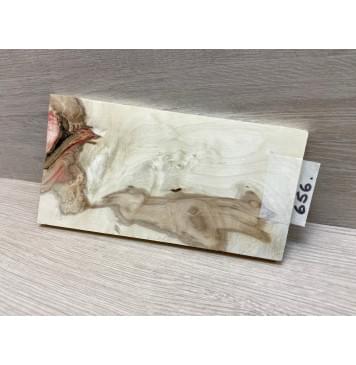 Клён Американский Каповый заготовка накладки на головку грифа Смешанный ААА 8х95-125х220 мм-7