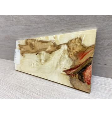 Клён Американский Каповый заготовка накладки на головку грифа Смешанный ААА 8х95-125х220 мм-2