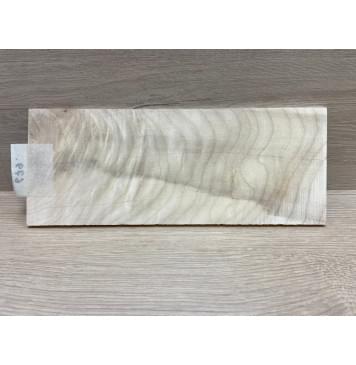 Клён Чёрный Явор, Волнистый заготовка накладки на головку грифа Тангент ААА Волна АА 6х104х260 мм-6