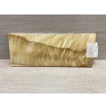 Клён Чёрный Явор, Волнистый заготовка накладки на головку грифа Тангент ААА Волна АА 6х104х260 мм-2