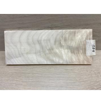Клён Чёрный Явор, Волнистый заготовка накладки на головку грифа Тангент ААА Волна АА 8х104х260 мм-6