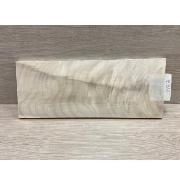 Клён Чёрный Явор, Волнистый заготовка накладки на головку грифа Тангент ААА Волна АА 8х104х260 мм-4