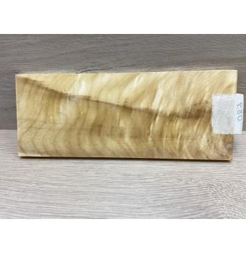 Клён Чёрный Явор, Волнистый заготовка накладки на головку грифа Тангент ААА Волна АА 8х104х260 мм-2