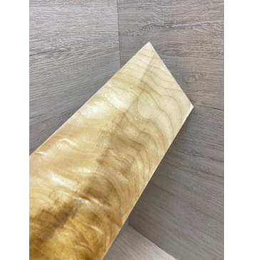 Клён Чёрный Явор, Волнистый заготовка накладки на головку грифа Тангент ААА Волна АА 8х104х260 мм-0