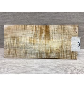 Клён Американский Волнистый заготовка накладки на головку грифа Радиал АА Волна ААА 5х113х240 мм-4