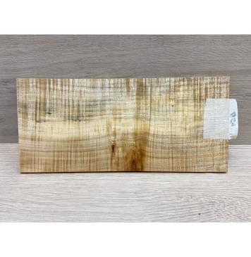 Клён Американский Волнистый заготовка накладки на головку грифа Радиал АА Волна ААА 5х113х240 мм-3