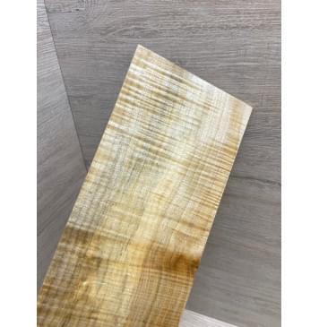 Клён Американский Волнистый заготовка накладки на головку грифа Радиал АА Волна ААА 5х113х240 мм-2