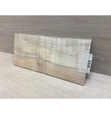 Клён Американский Волнистый заготовка накладки на головку грифа Радиал АА Волна ААА 5х113х240 мм-7