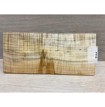 Клён Американский Волнистый заготовка накладки на головку грифа Радиал АА Волна ААА 5х113х240 мм-5