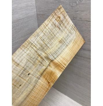 Клён Американский Волнистый заготовка накладки на головку грифа Радиал АА Волна ААА 5х113х240 мм-3