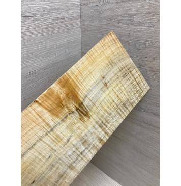 Клён Американский Волнистый заготовка накладки на головку грифа Радиал АА Волна ААА 5х113х240 мм-2