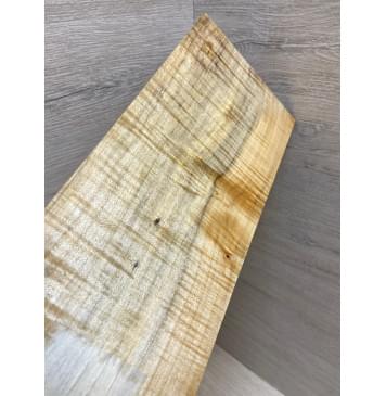 Клён Американский Волнистый заготовка накладки на головку грифа Радиал АА Волна ААА 5х113х240 мм-0