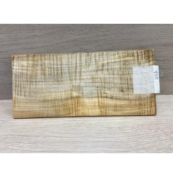 Клён Американский Волнистый заготовка накладки на головку грифа Радиал АА Волна ААА 4х113х240 мм-6