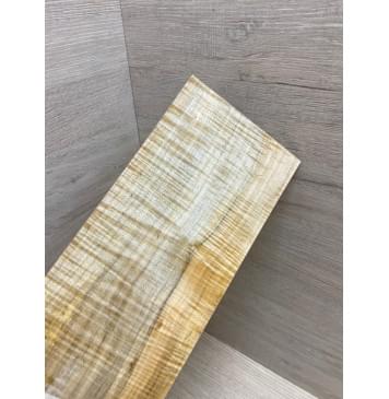 Клён Американский Волнистый заготовка накладки на головку грифа Радиал АА Волна ААА 4х113х240 мм-5