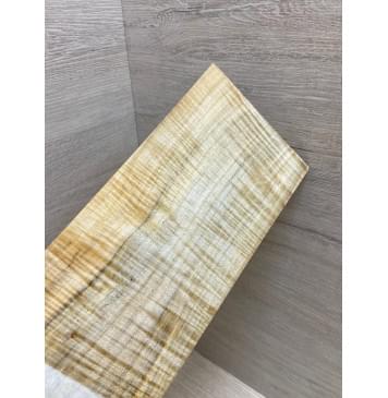 Клён Американский Волнистый заготовка накладки на головку грифа Радиал АА Волна ААА 4х113х240 мм-2