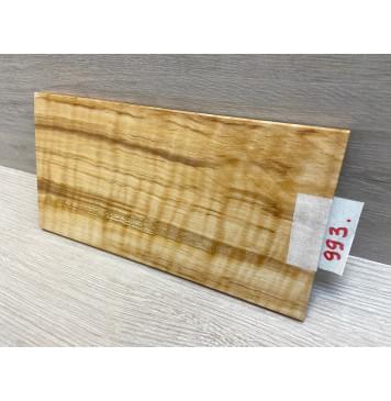 Ольха Волнистая заготовка накладки на головку грифа Смешанный ААА Волна АА 7.5х124х235 мм-5