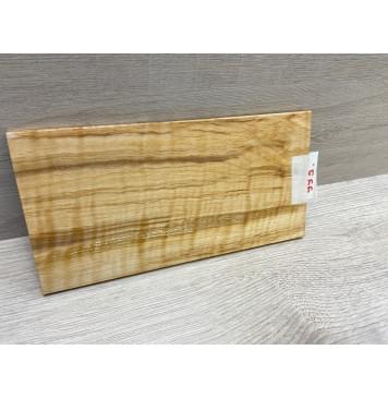 Ольха Волнистая заготовка накладки на головку грифа Смешанный ААА Волна АА 7.5х124х235 мм-6
