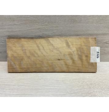 Берёза Пламенная Печеная 180гр заготовка накладки на головку грифа Радиал АА Волна ААА 7х95-105х255 мм-0