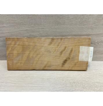 Берёза Пламенная Печеная 180гр заготовка накладки на головку грифа Радиал АА Волна ААА 7х95-105х255 мм-3