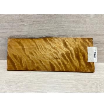 Берёза Пламенная Печеная 180гр заготовка накладки на головку грифа Радиал АА Волна ААА 7х95-105х255 мм-4