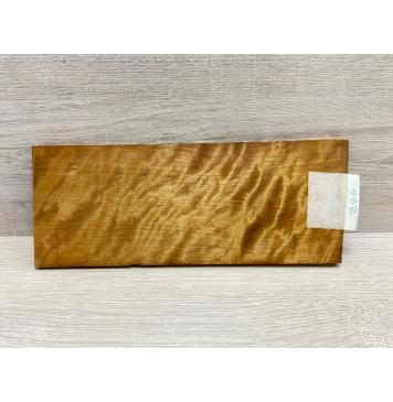 Берёза Пламенная Печеная 180гр заготовка накладки на головку грифа Радиал АА Волна ААА 7х95-105х255 мм-5