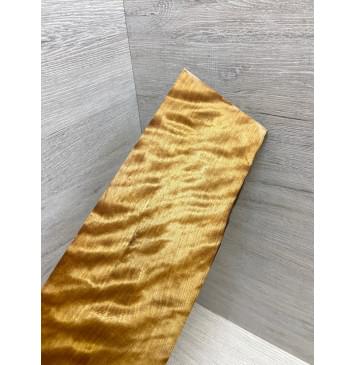 Берёза Пламенная Печеная 180гр заготовка накладки на головку грифа Радиал АА Волна ААА 7х95-105х255 мм-6