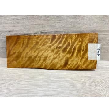 Берёза Пламенная Печеная 180гр заготовка накладки на головку грифа Радиал АА Волна ААА 5х95-105х255 мм-4