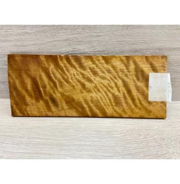 Берёза Пламенная Печеная 180гр заготовка накладки на головку грифа Радиал АА Волна ААА 5х105х255 мм-5