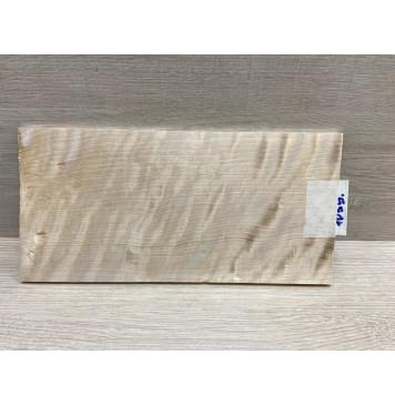 Берёза Пламенная заготовка накладки на головку грифа Радиал ААА Волна ААА 5.5х126х250 мм-0