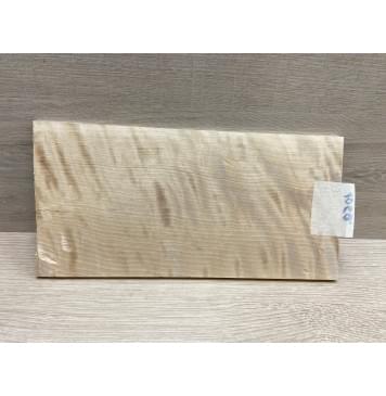 Берёза Пламенная заготовка накладки на головку грифа Радиал ААА Волна ААА 5.5х126х250 мм-3