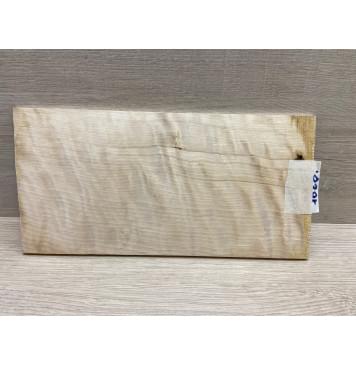 Берёза Пламенная заготовка накладки на головку грифа Радиал ААА Волна ААА 5.5х126х250 мм-0