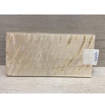 Берёза Пламенная заготовка накладки на головку грифа Радиал ААА Волна ААА 5.5х126х250 мм-3