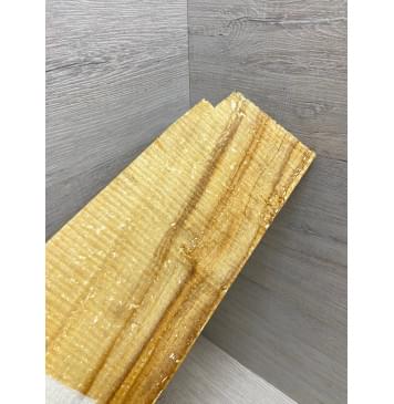 Клён Американский Spalted Волнистый заготовка накладки на головку грифа Смешанный АА Волна ААА 7х85-128х260 мм-4