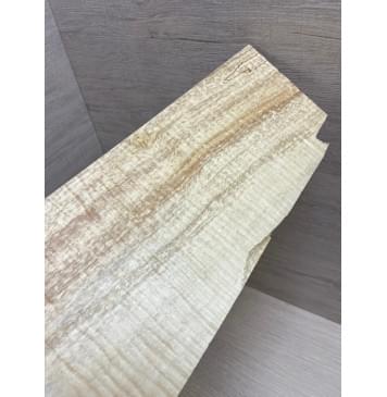 Клён Американский Spalted Волнистый заготовка накладки на головку грифа Смешанный ААА Волна ААА 7х128х260 мм-8