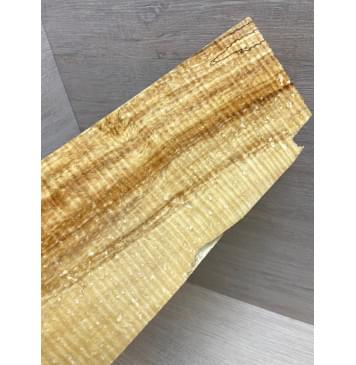 Клён Американский Spalted Волнистый заготовка накладки на головку грифа Смешанный ААА Волна ААА 7х128х260 мм-4