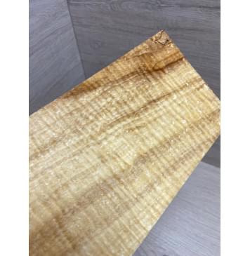 Клён Американский Spalted Волнистый заготовка накладки на головку грифа Смешанный ААА Волна ААА 7х100-120х235 мм-2