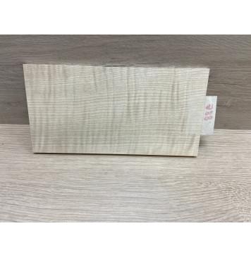 Клён Белый Явор, Волнистый заготовка накладки на головку грифа Радиал АА Волна ААА 7х107х200 мм-5