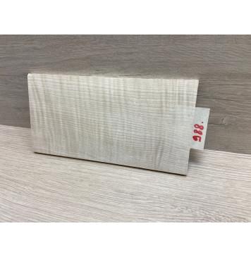 Клён Белый Явор, Волнистый заготовка накладки на головку грифа Радиал АА Волна ААА 7х107х200 мм-4