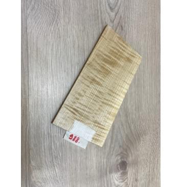 Клён Белый Явор, Волнистый заготовка накладки на головку грифа Радиал АА Волна ААА 7х107х200 мм-3