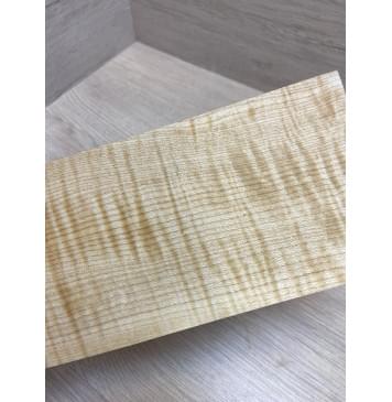 Клён Белый Явор, Волнистый заготовка накладки на головку грифа Радиал АА Волна ААА 7х107х200 мм-2