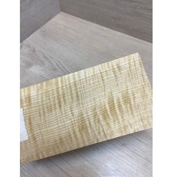 Клён Белый Явор, Волнистый заготовка накладки на головку грифа Радиал АА Волна ААА 7х107х200 мм-1