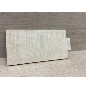 Клён Белый Явор, Волнистый заготовка накладки на головку грифа Радиал АА Волна ААА 6.5х107х200 мм-6