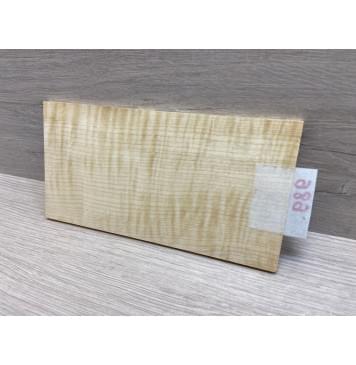 Клён Белый Явор, Волнистый заготовка накладки на головку грифа Радиал АА Волна ААА 6.5х107х200 мм-4