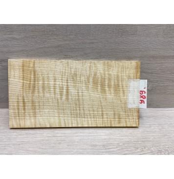 Клён Белый Явор, Волнистый заготовка накладки на головку грифа Радиал АА Волна ААА 6.5х107х200 мм-0