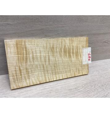 Клён Белый Явор, Волнистый заготовка накладки на головку грифа Радиал АА Волна ААА 6.5х107х200 мм-3