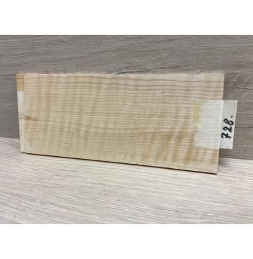 Клён Белый Явор, Волнистый заготовка накладки на головку грифа Смешанный ААА Волна АА 5х95х210 мм-5