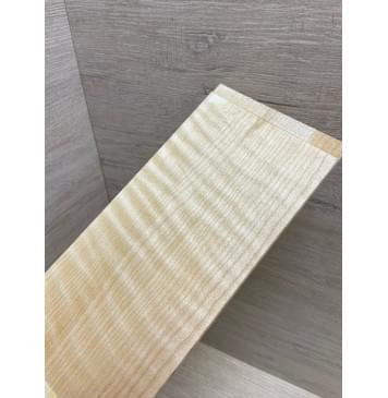 Клён Белый Явор, Волнистый заготовка накладки на головку грифа Смешанный ААА Волна АА 5х95х210 мм-0