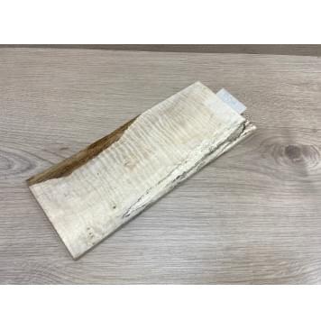 Клён Чёрный Явор, Волнистый заготовка накладки на головку грифа Смешанный ААА Волна ААА 6х108х260 мм-3