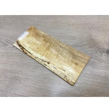 Клён Чёрный Явор, Волнистый заготовка накладки на головку грифа Смешанный ААА Волна ААА 6х108х260 мм-6